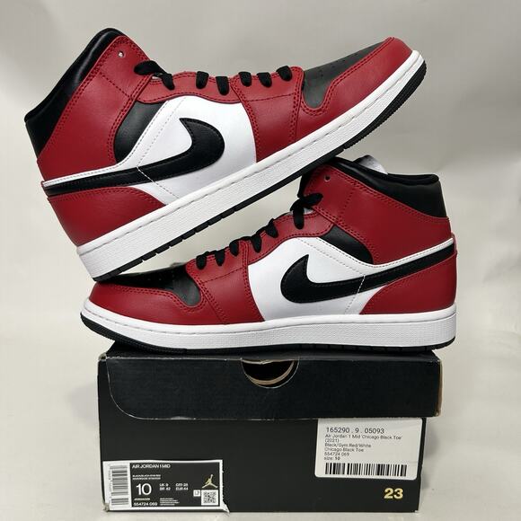 Nike Air Jordan 1 Mid Retro “Chicago Black Toe/Gym Red\